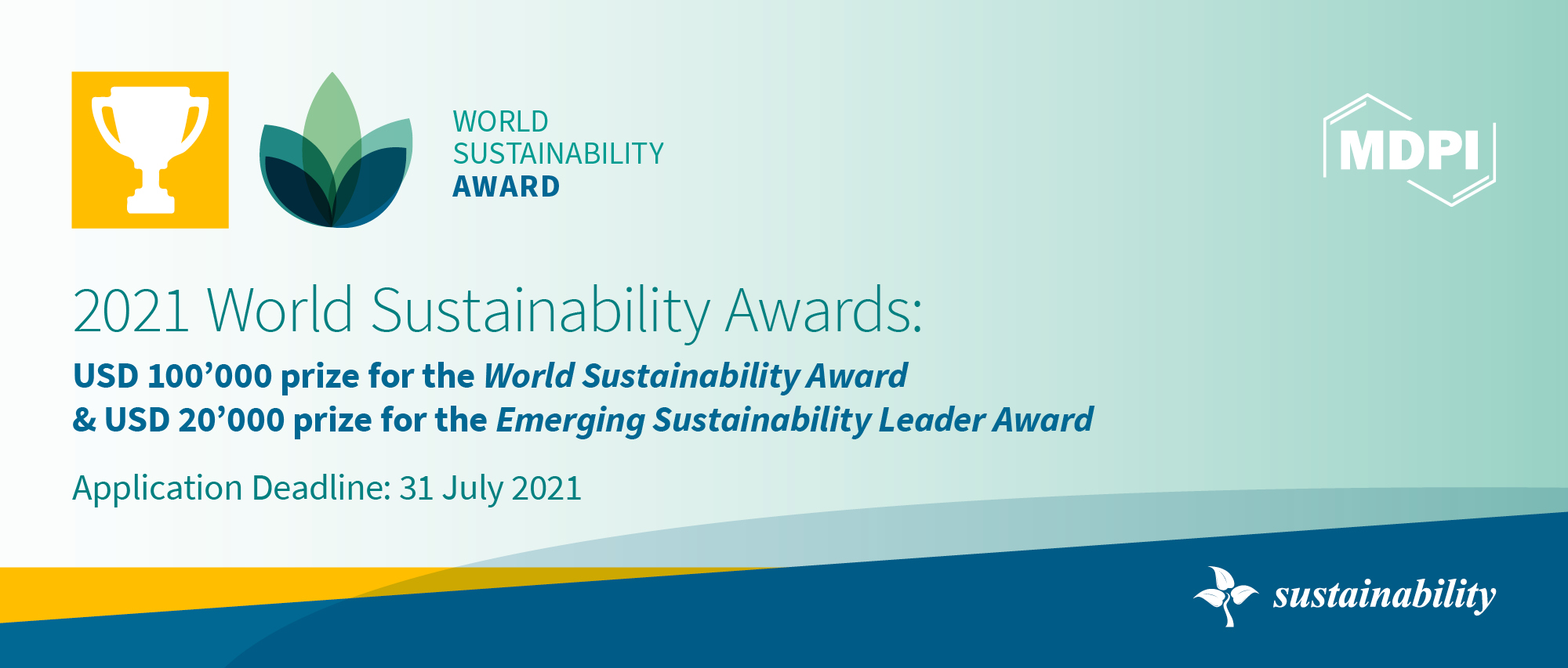 Nominations for the World Sustainability Award and the Emerging