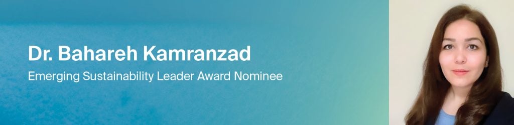 Emerging Sustainability Award Nominee Dr Kamranzad