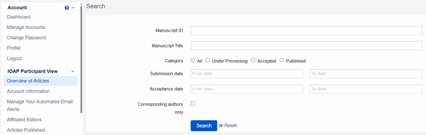 IOAP Dashboard